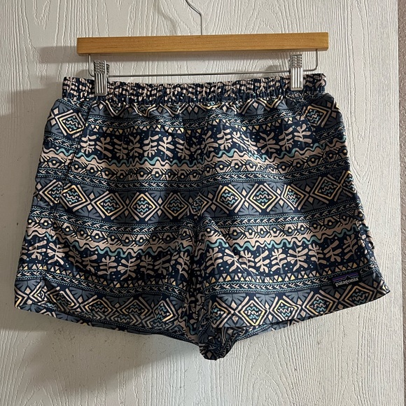 Patagonia Pants - Patagonia Aztec Print Unlined Baggies Women Size Small
